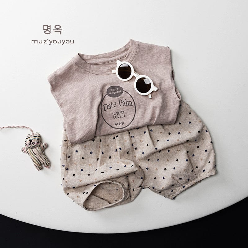 タンクトップ・キャミソール・ノースリーブトップス ロゴプリントノースリーブTシャツ【mh0010472】