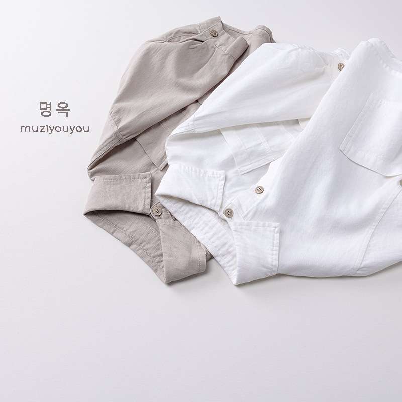 長袖シャツ・ブラウス Versatile Casual Cotton Shirt 長袖シャツ【mh0012029】