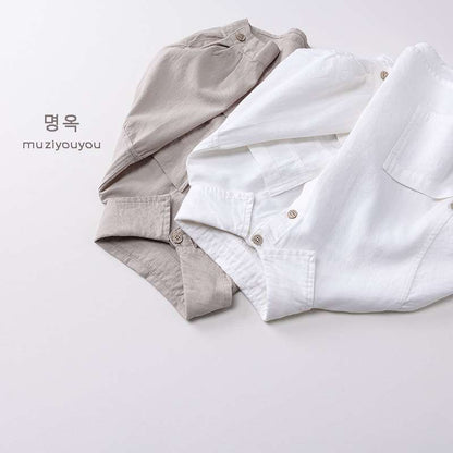 長袖シャツ・ブラウス Versatile Casual Cotton Shirt 長袖シャツ【mh0012029】