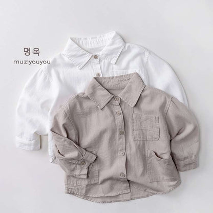 長袖シャツ・ブラウス Versatile Casual Cotton Shirt 長袖シャツ【mh0012029】