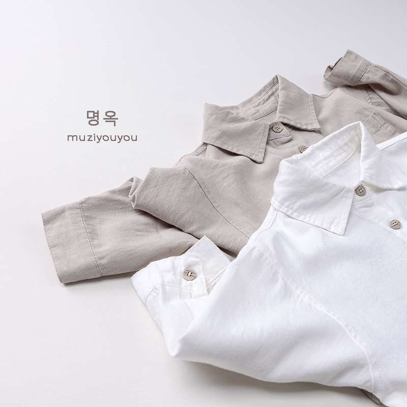 長袖シャツ・ブラウス Versatile Casual Cotton Shirt 長袖シャツ【mh0012029】
