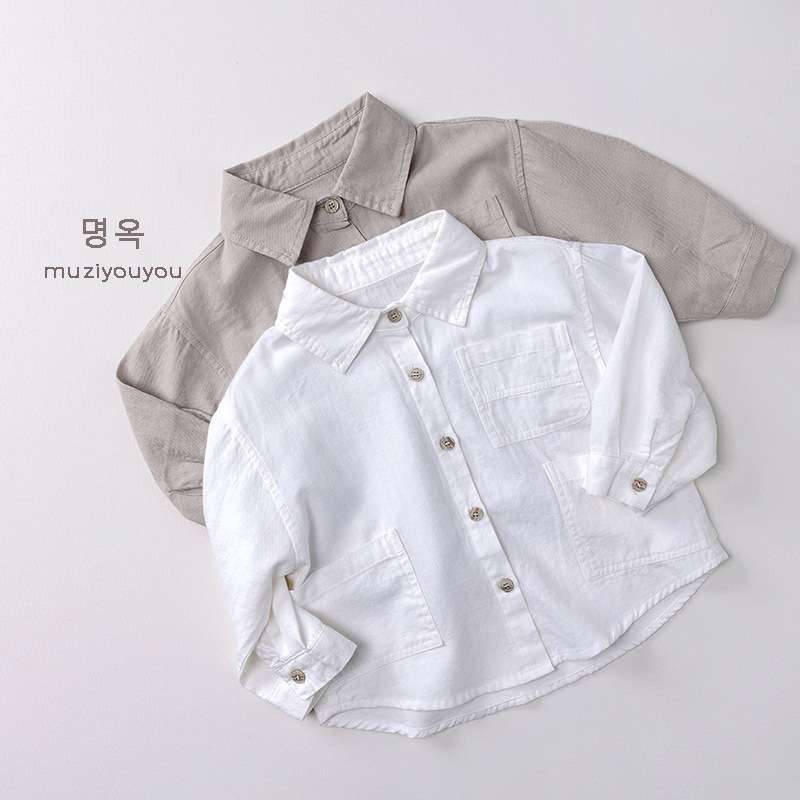 長袖シャツ・ブラウス Versatile Casual Cotton Shirt 長袖シャツ【mh0012029】