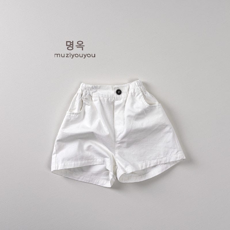 ハーフパンツ・ショートパンツ White / 80cm シンプルデイリーショートパンツ【mh0009811】