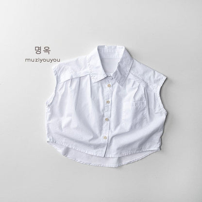 タンクトップ・キャミソール・ノースリーブトップス White / 80cm シンプルノースリーブシャツ【mh0010466】