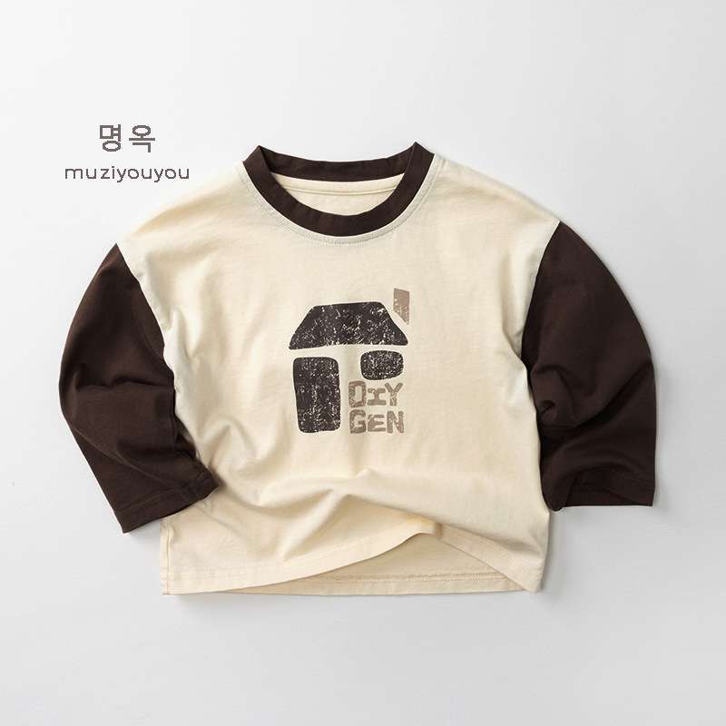 長袖Tシャツ Apricot / 80cm Pure Cotton Long Sleeve T-Shirt 長袖Tシャツ【mh0012017】