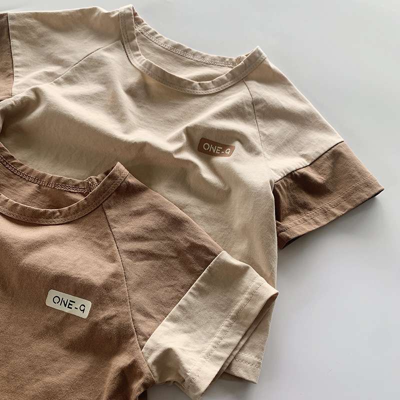 半袖Tシャツ Bicolor Cotton Short Sleeve Tee バイカラー 半袖 Tシャツ【mh0012007】