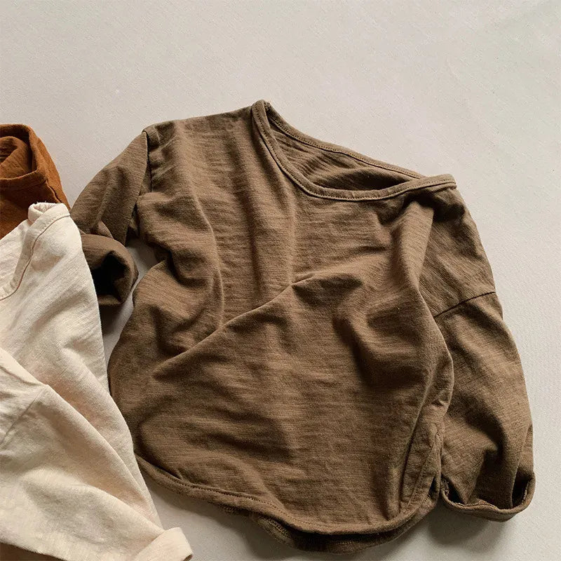 長袖Tシャツ Moss Green / 12M  80CM キッズトップス 長袖ルーズ Tシャツ【mh0000803】