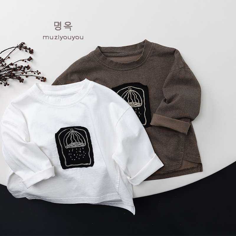 長袖Tシャツ Pure Cotton Versatile T-Shirt コットン 長袖 Tシャツ【mh0012014】