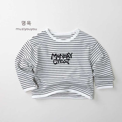 T Stripe / 80cm Striped Cotton Long Sleeve T-Shirt ボーダーTシャツ【mh0012030】