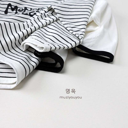 T Striped Cotton Long Sleeve T-Shirt ボーダーTシャツ【mh0012030】