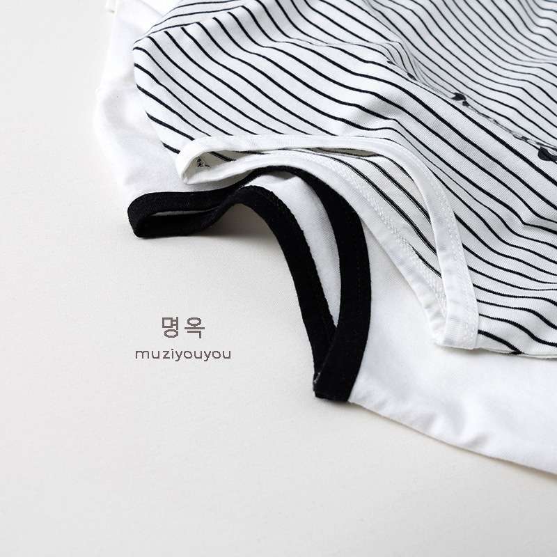 T Striped Cotton Long Sleeve T-Shirt ボーダーTシャツ【mh0012030】