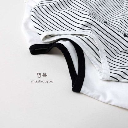 T Striped Cotton Long Sleeve T-Shirt ボーダーTシャツ【mh0012030】