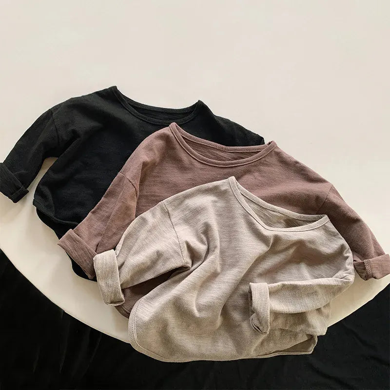 長袖Tシャツ キッズトップス 長袖ルーズ Tシャツ【mh0000803】