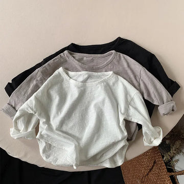 長袖Tシャツ キッズトップス 長袖ルーズ Tシャツ【mh0000803】
