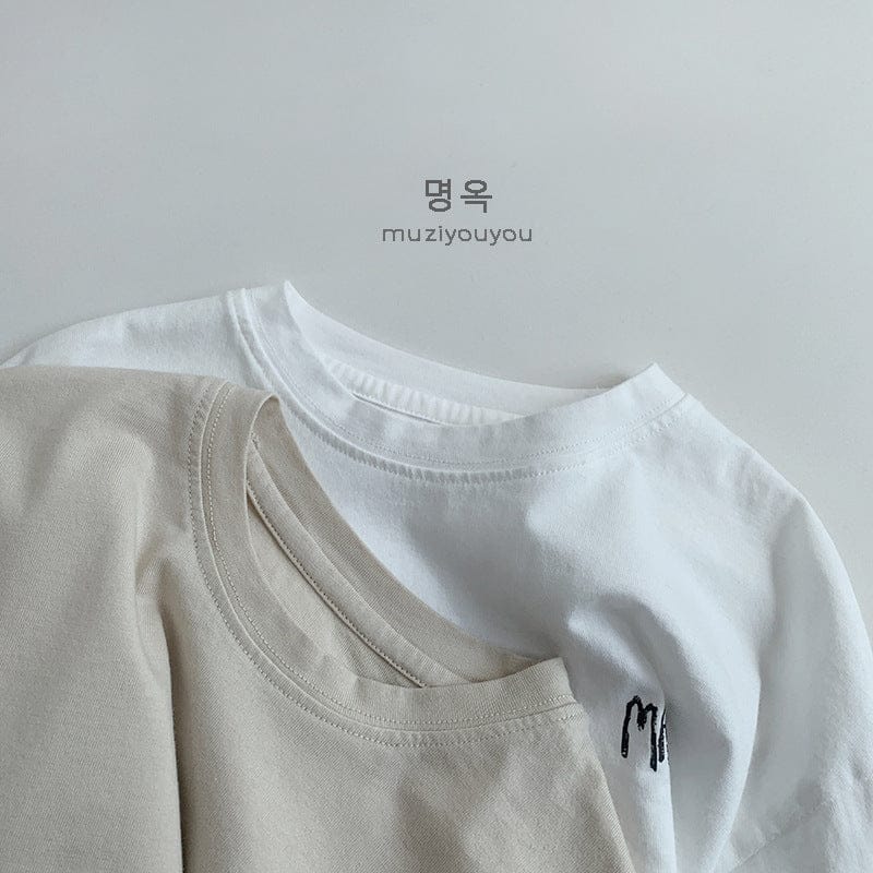 長袖Tシャツ ドロップショルダープリント長袖Tシャツ【mh0009580】