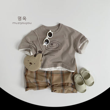 半袖Tシャツ 半袖コットンプリントTシャツ【mh0009582】