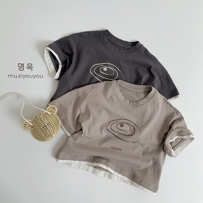 半袖Tシャツ 半袖コットンプリントTシャツ【mh0009582】