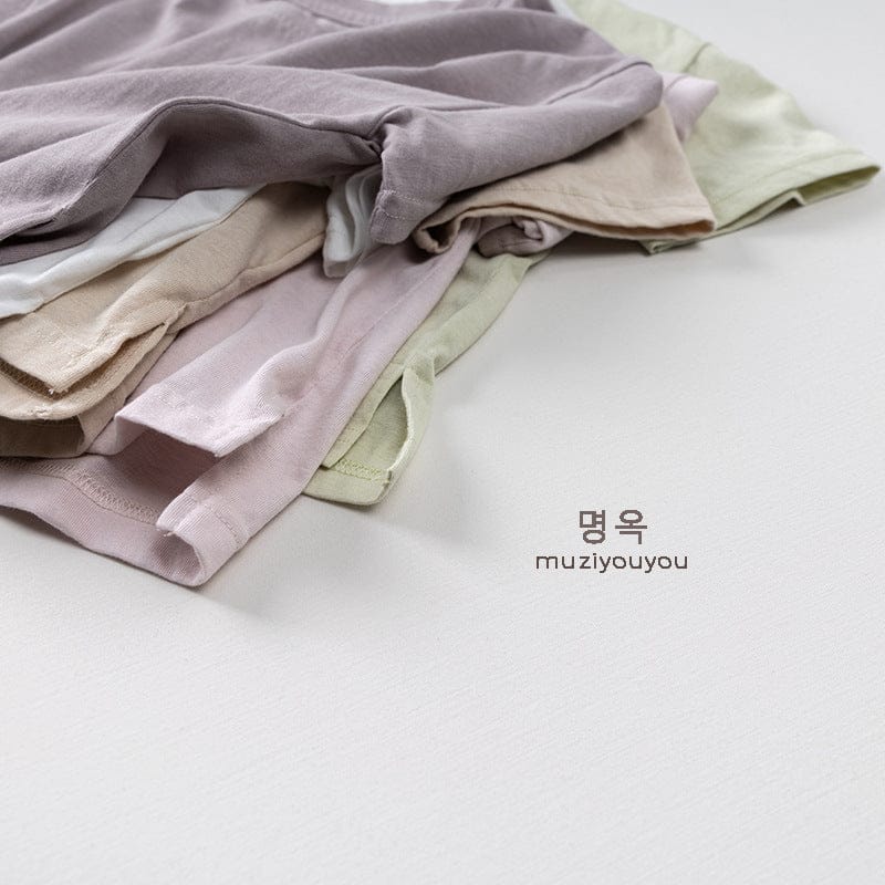 半袖Tシャツ サイドスリットシンプル半袖Tシャツ【mh0009802】