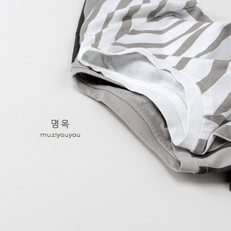 半袖Tシャツ ストライプ半袖Tシャツ【mh0010463】