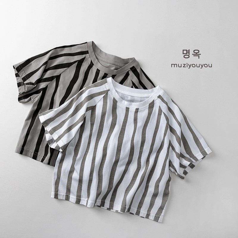 半袖Tシャツ ストライプ半袖Tシャツ【mh0010463】