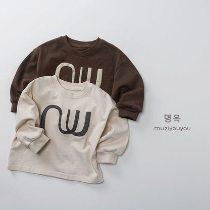 長袖Tシャツ 幾何学プリント長袖Tシャツ【mh0010861】