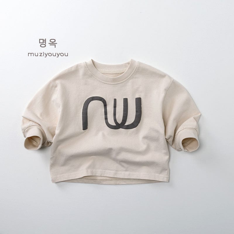 長袖Tシャツ 幾何学プリント長袖Tシャツ【mh0010861】