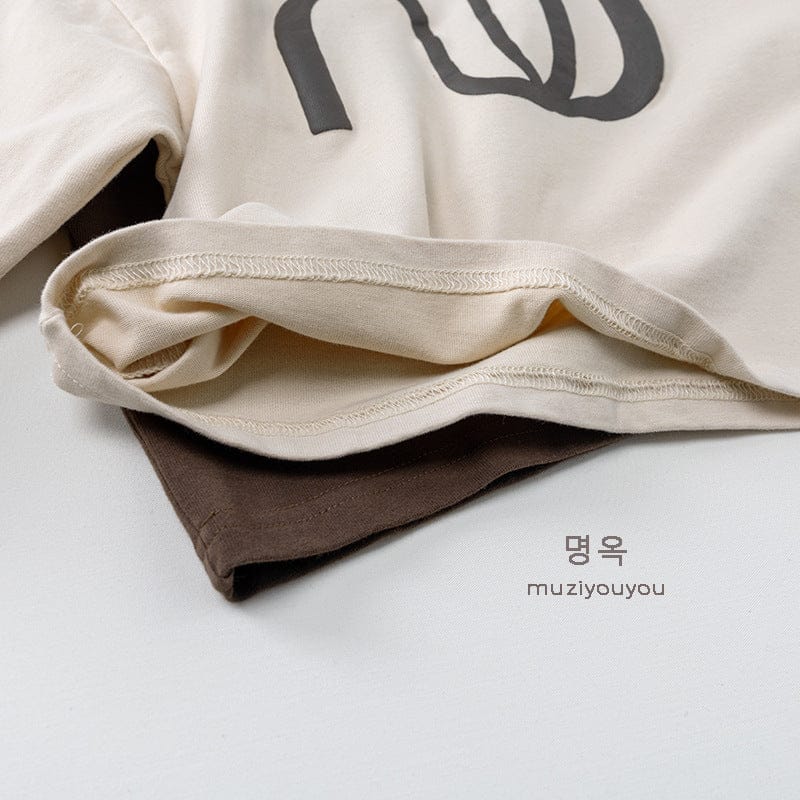 長袖Tシャツ 幾何学プリント長袖Tシャツ【mh0010861】