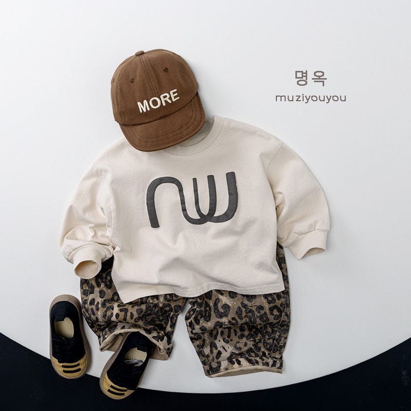 長袖Tシャツ 幾何学プリント長袖Tシャツ【mh0010861】