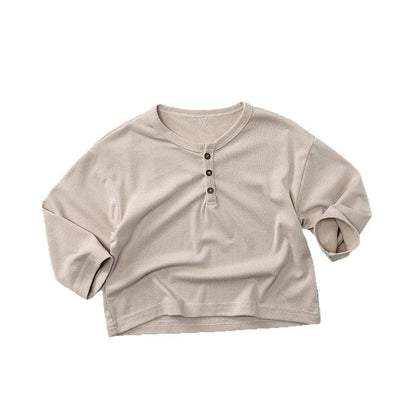 長袖Tシャツ ヘンリーネックデイリー長袖Tシャツ【mh0010872】