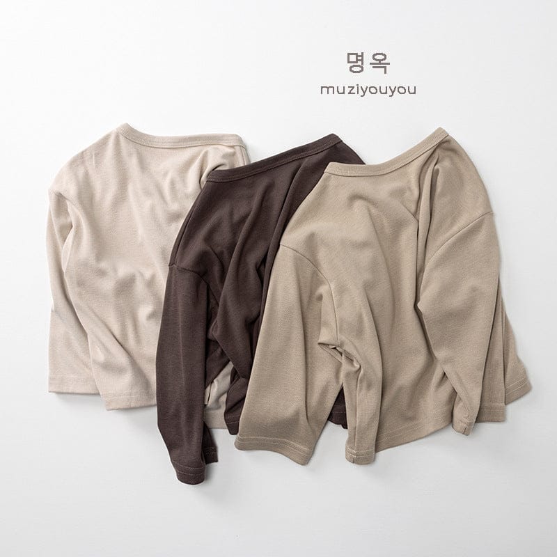 長袖Tシャツ ヘンリーネックデイリー長袖Tシャツ【mh0010872】