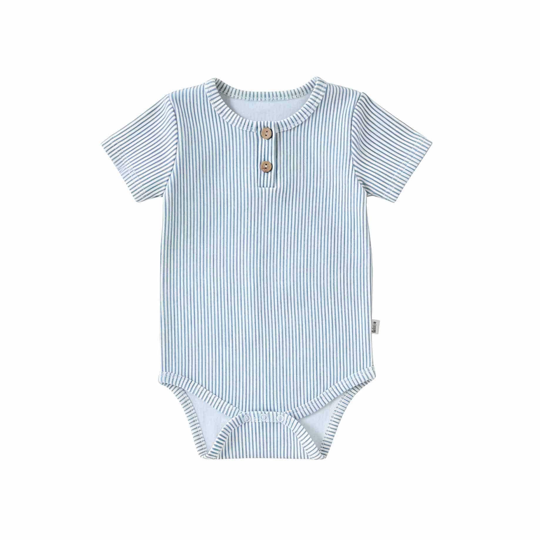 Nautical Casual One-piece ヨット ストライプ 半袖ロンパース【mh0012769】 Beitaoya 半袖ロンパース