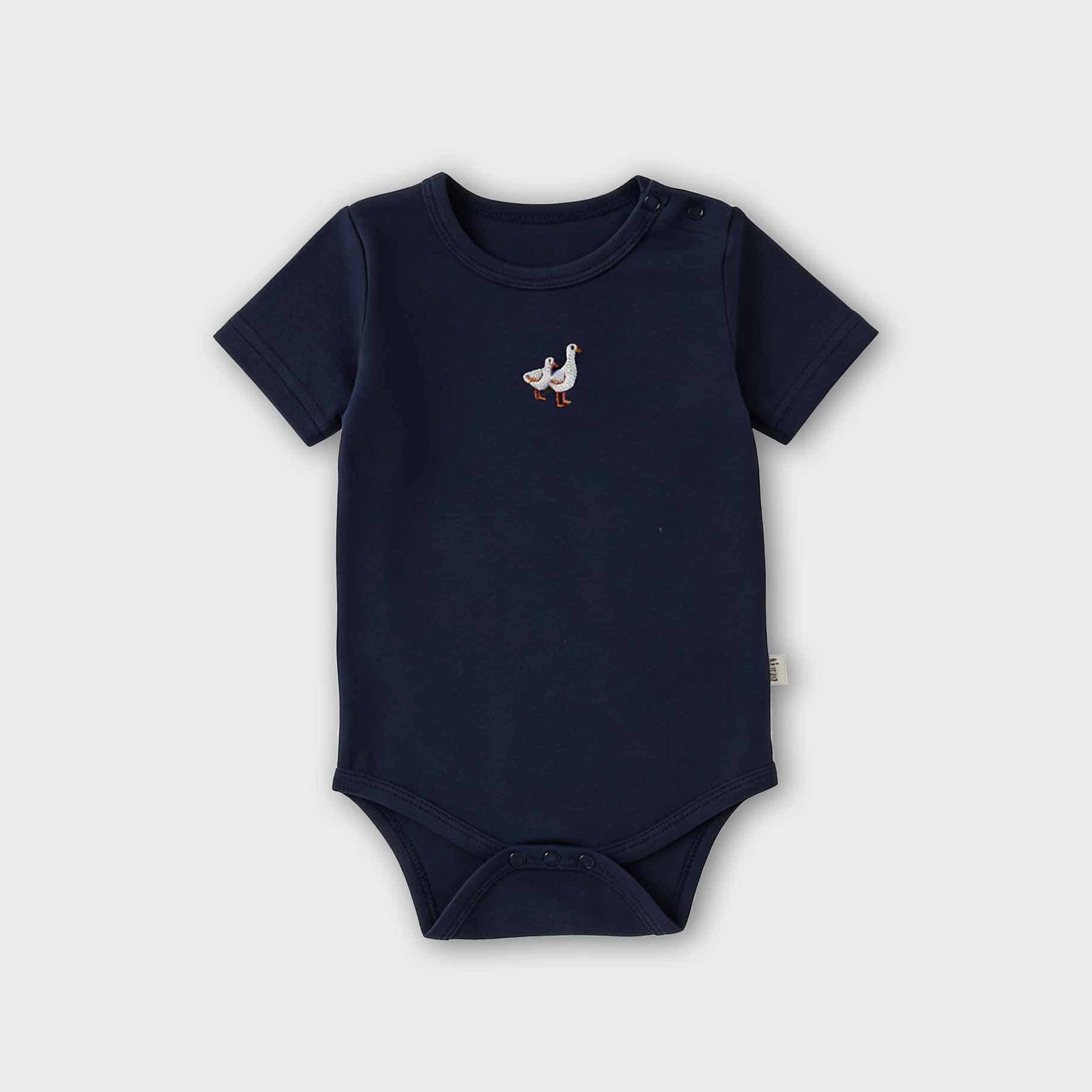 Nautical Casual One-piece ヨット ストライプ 半袖ロンパース【mh0012769】 Beitaoya 半袖ロンパース