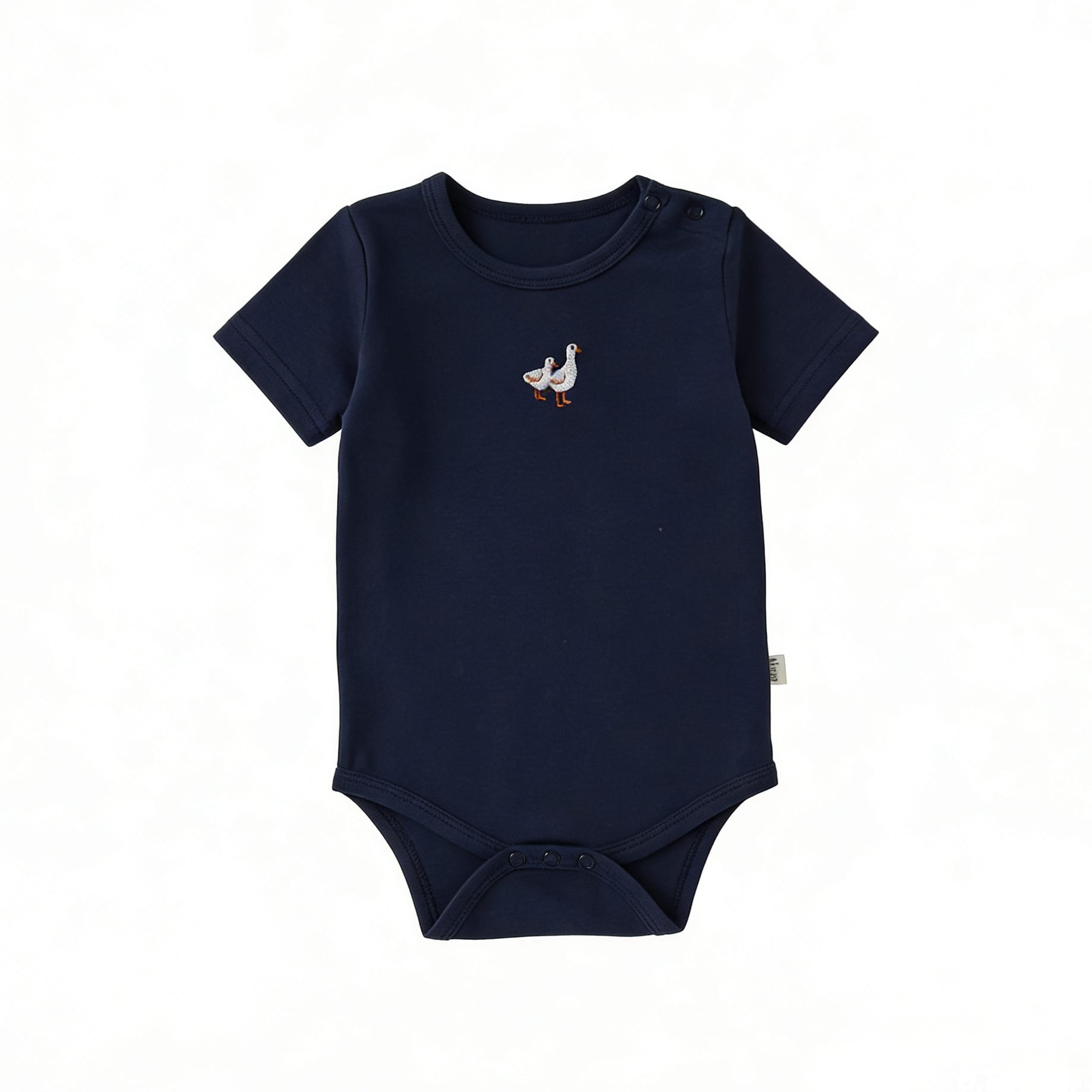 Nautical Casual One-piece ヨット ストライプ 半袖ロンパース【mh0012769】 Navy blue goose / 66cm Beitaoya 半袖ロンパース