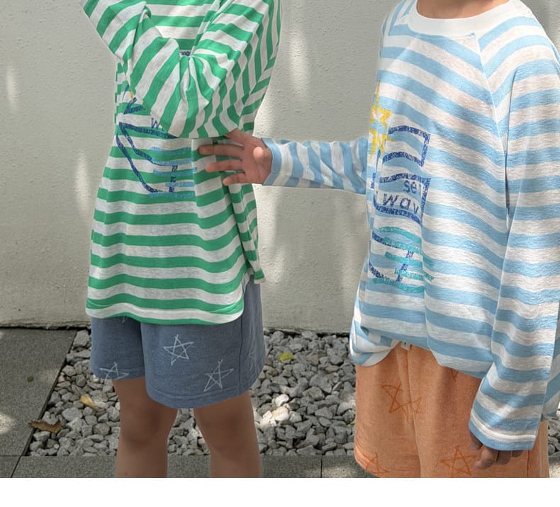 Nautical Sun-Protection Striped Raglan Tee ボーダー 長袖Tシャツ【mh0013623】 ppapa 長袖Tシャツ