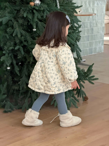 ショートコート・ジャケット・ジャンパー フリルビッグカラーAラインジャケット キルトコート【mh0011928】