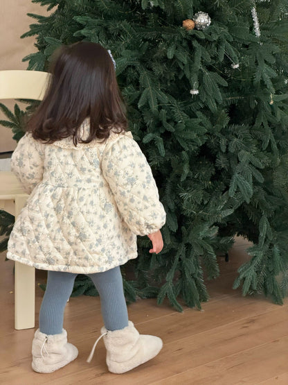 ショートコート・ジャケット・ジャンパー フリルビッグカラーAラインジャケット キルトコート【mh0011928】