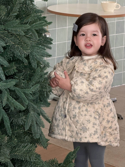 ショートコート・ジャケット・ジャンパー フリルビッグカラーAラインジャケット キルトコート【mh0011928】