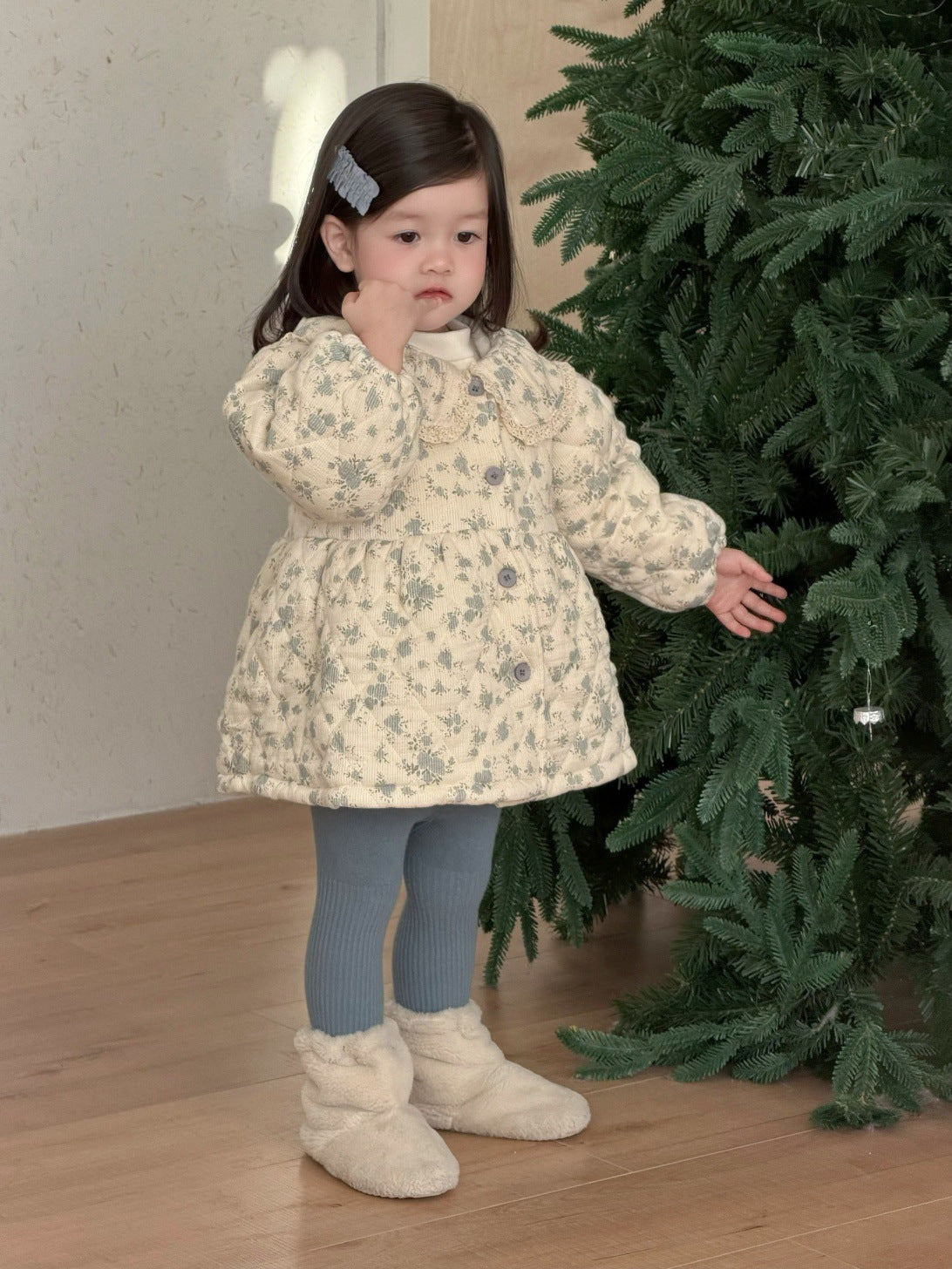 ショートコート・ジャケット・ジャンパー フリルビッグカラーAラインジャケット キルトコート【mh0011928】