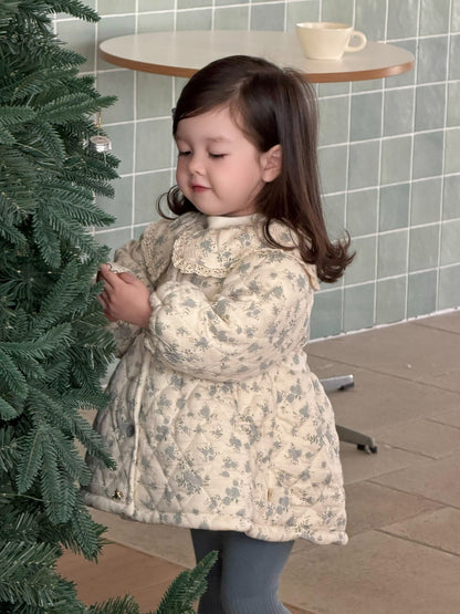 ショートコート・ジャケット・ジャンパー フリルビッグカラーAラインジャケット キルトコート【mh0011928】