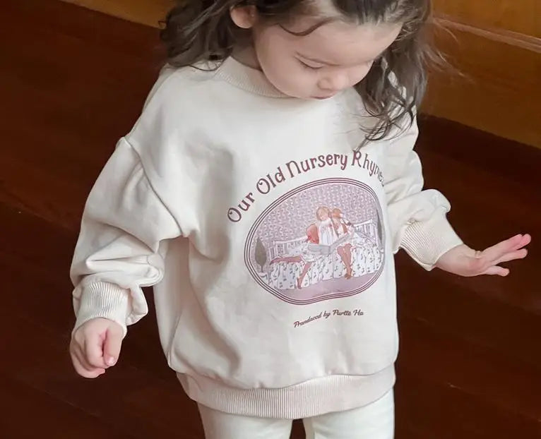 トレーナー・フーディ apricot fleece tops / 9M  73CM ベビーキッズトップス リボン/ベアくまプリント裏フリース長袖スウェットプルオーバートレーナー【mh0007734】