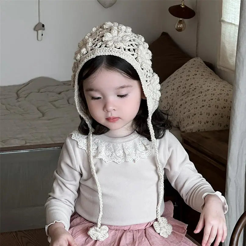 長袖セットアップ apricot tops / 9M  73CM ベビートップス/スカート ラッフル襟長袖Tシャツ/レースフリルケーキミニスカート【mh0008720】