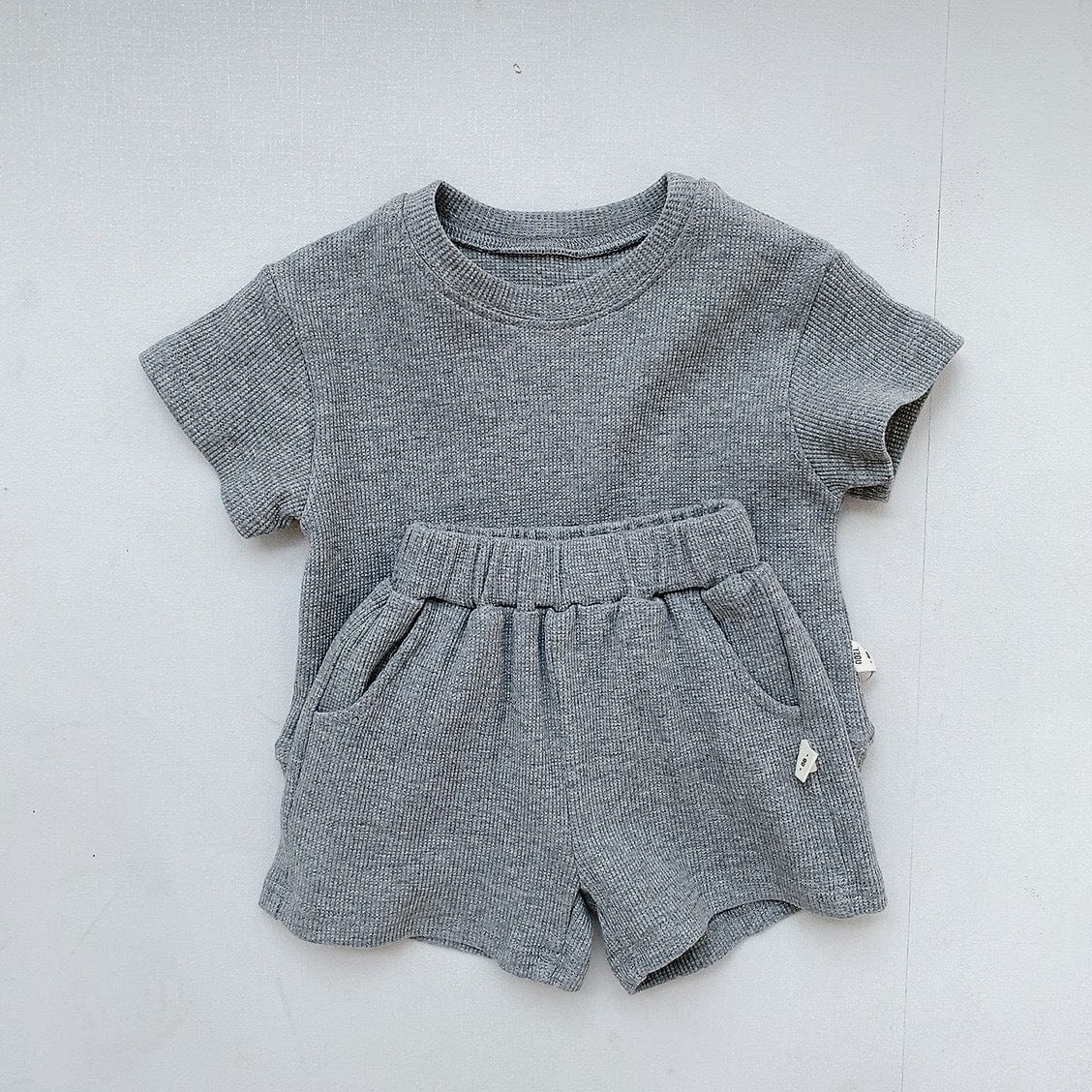 半袖セットアップ Gray / 6M 66cm ベビー セットアップ 半袖 Tシャツ パンツ【mh0000977】