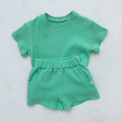 半袖セットアップ Green / 6M 66cm ベビー セットアップ 半袖 Tシャツ パンツ【mh0000977】