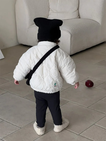 ショートコート・ジャケット・ジャンパー ベビーアウター シンプルキルティングパデッドブルゾンジャケット【mh0008091】