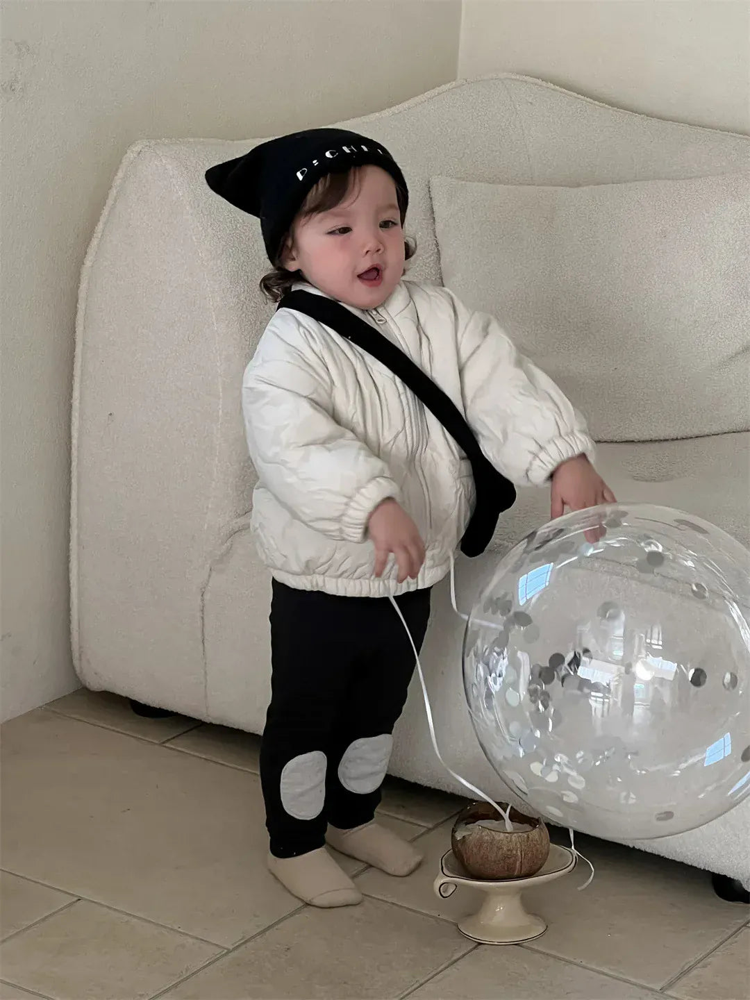 ショートコート・ジャケット・ジャンパー ベビーアウター シンプルキルティングパデッドブルゾンジャケット【mh0008091】