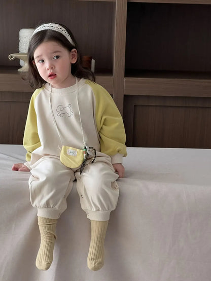 長袖ロンパース ベビーロンパース パッチワーク長袖ジャンプスーツ【mh0008345】