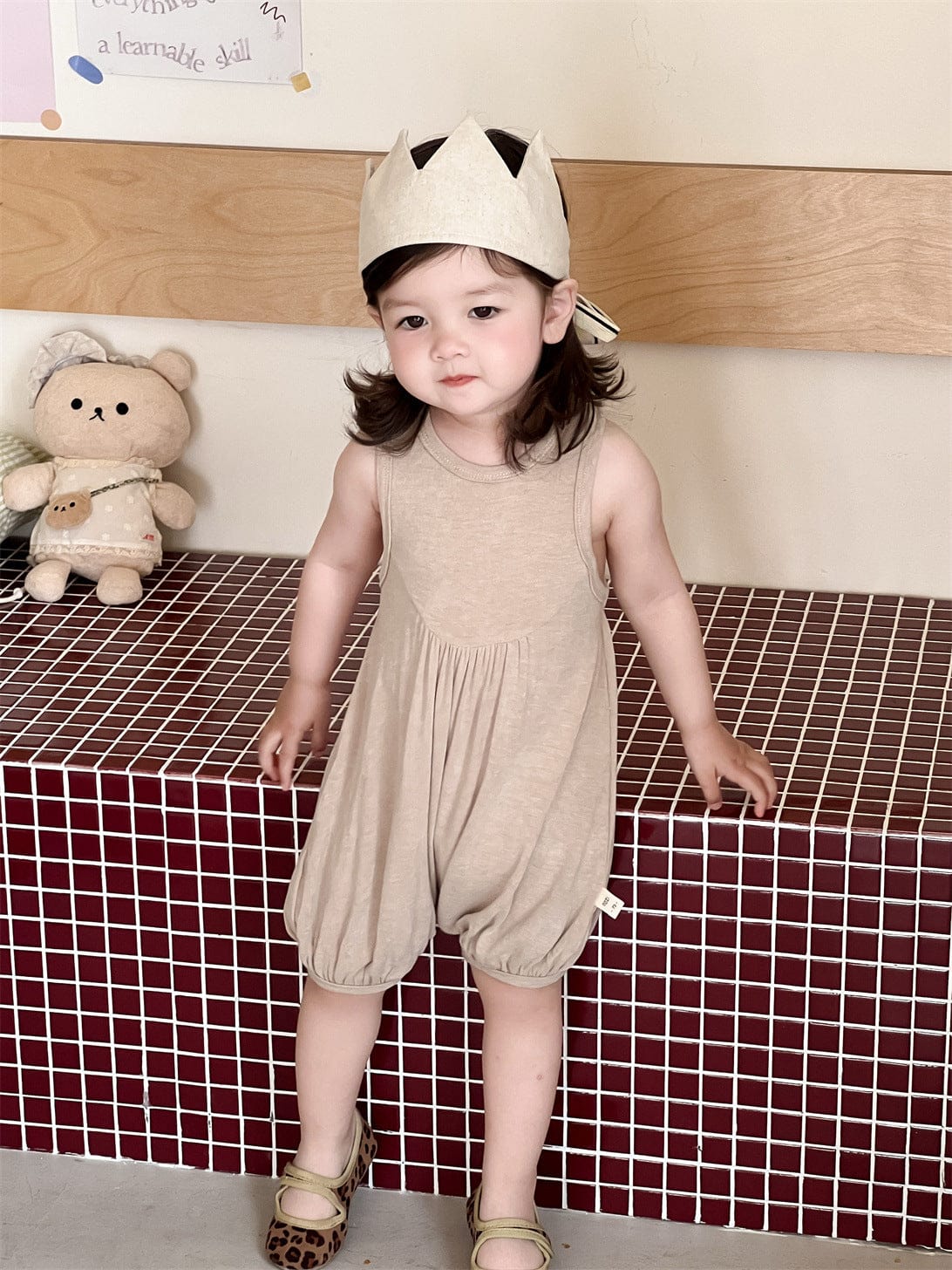 ノースリーブロンパース ノースリーブドレープジャンプスーツ【mh0009916】