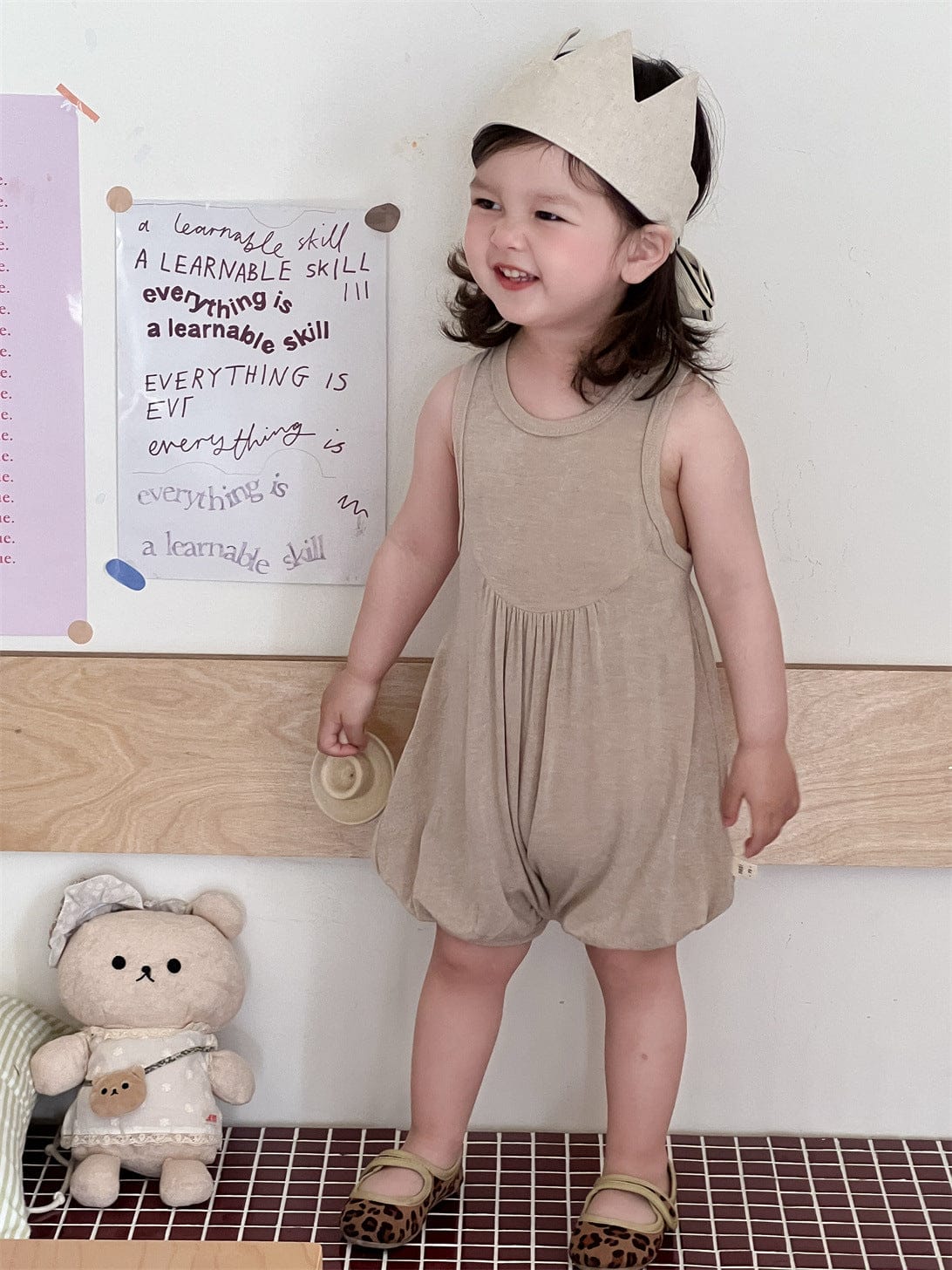 ノースリーブロンパース ノースリーブドレープジャンプスーツ【mh0009916】