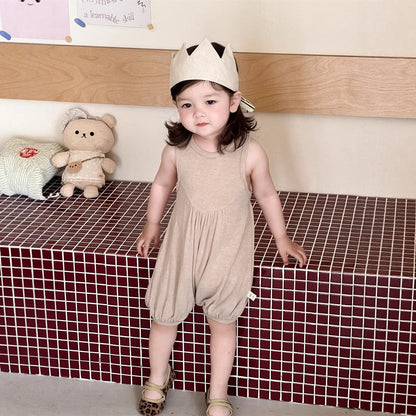 ノースリーブロンパース ノースリーブドレープジャンプスーツ【mh0009916】