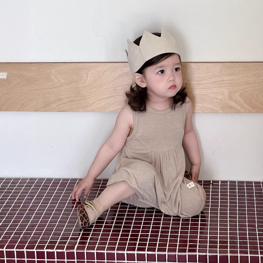 ノースリーブロンパース ノースリーブドレープジャンプスーツ【mh0009916】